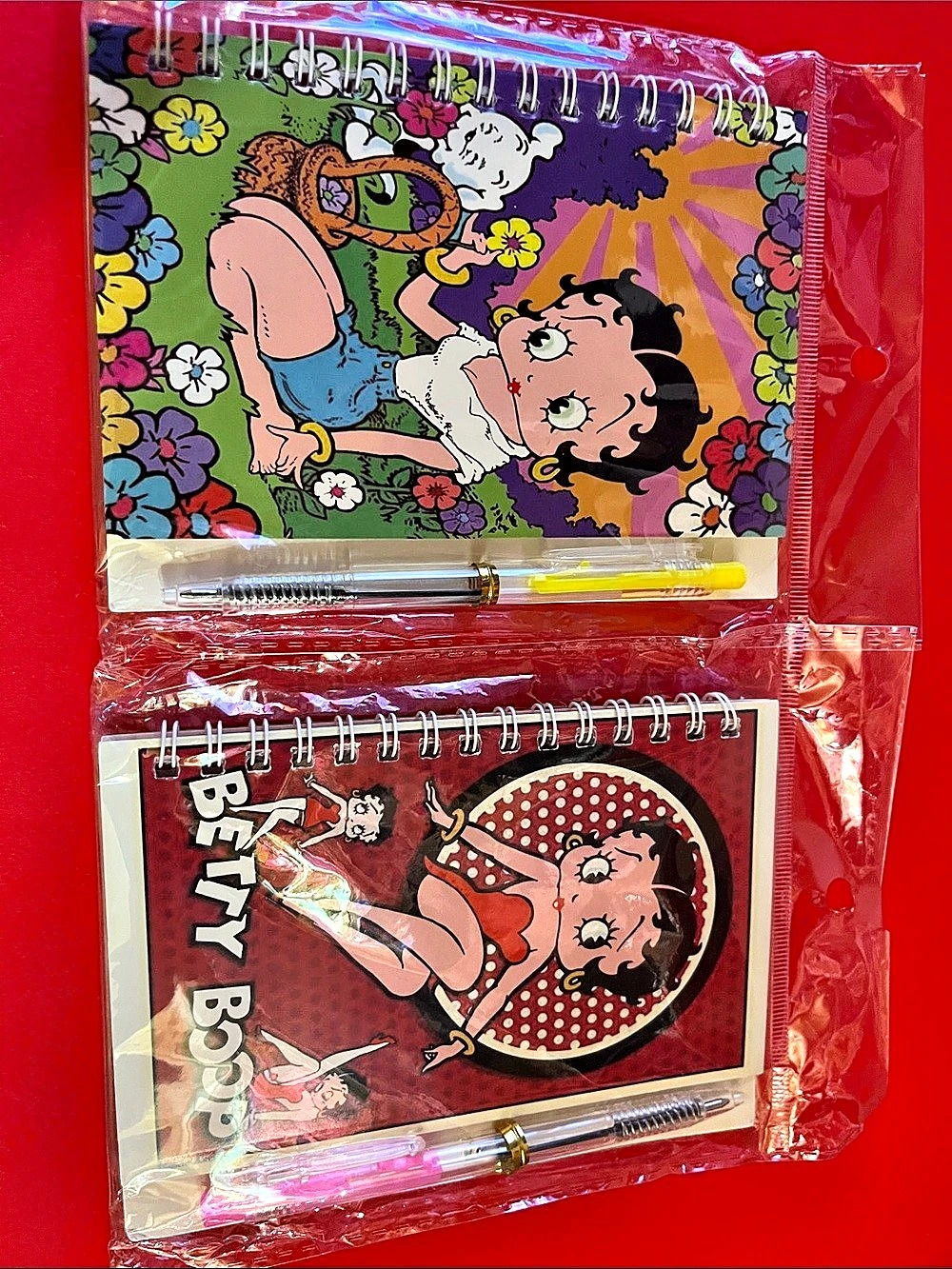 Betty Boop Spiral Notebooks with Pens